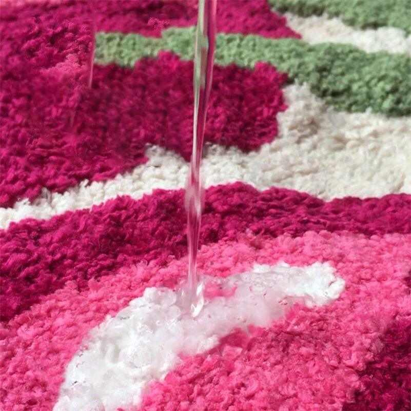 BowLift Cherry Bath Mat - Soft, Non-Slip, Absorbent Bathroom Rug 50x60cm 4