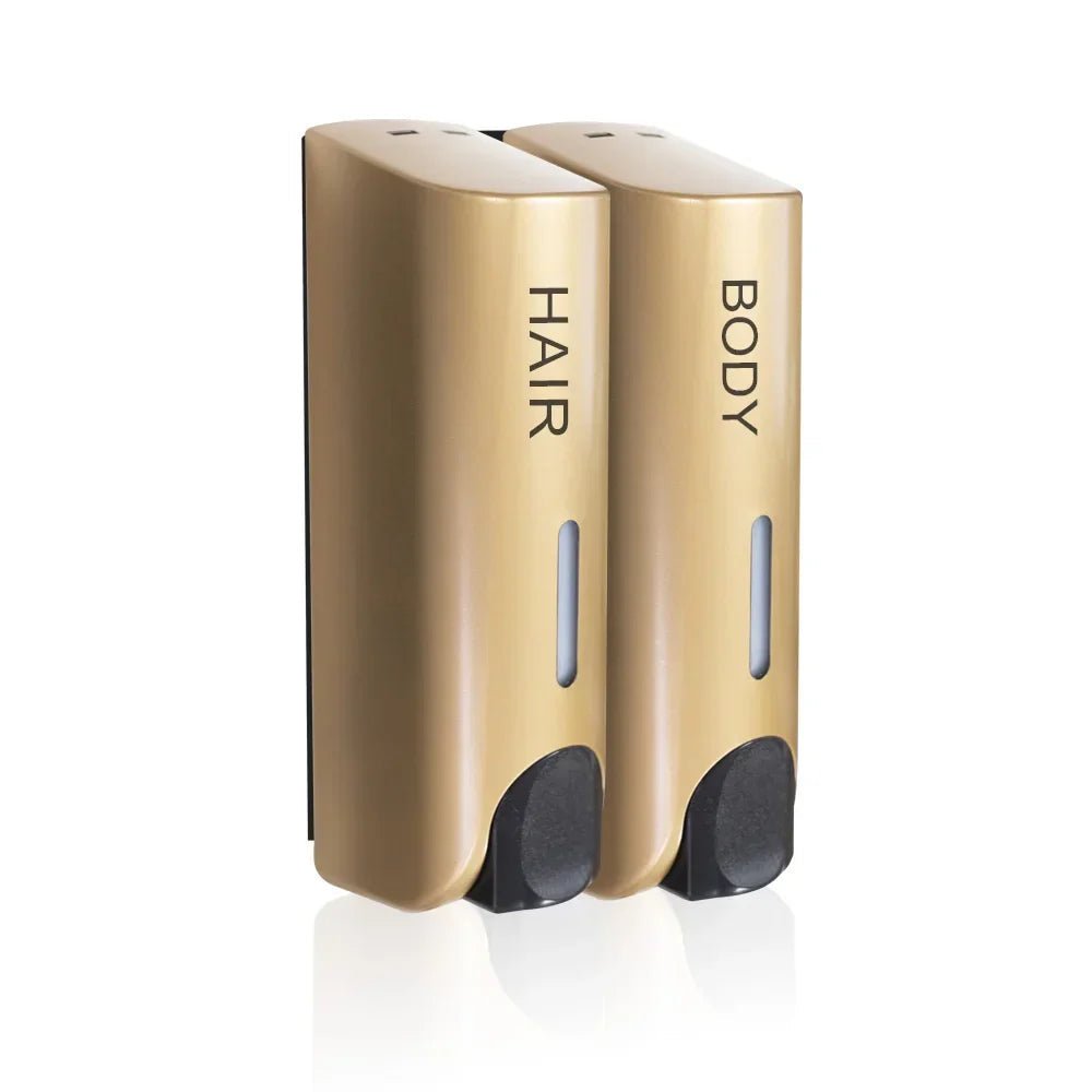 BowLift Wall-Mounted Shower Dispenser for Shampoo & Conditioner - 350 ml Capacity 0