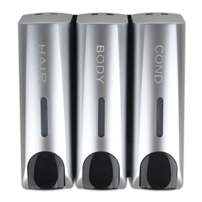 BowLift Wall-Mounted Shower Dispenser for Shampoo & Conditioner - 350 ml Capacity 12