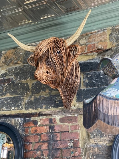 Bowie - Handmade Cow Wall Sculpture for Rustic & Modern Home Décor 2