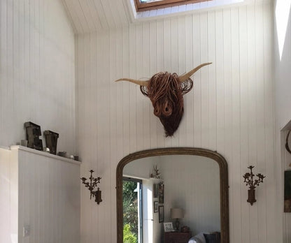 Bowie - Handmade Cow Wall Sculpture for Rustic & Modern Home Décor 3