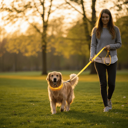 BrightWalk LED Dog Leash - USB Rechargeable, Ergonomic Handle, High Visibility 4