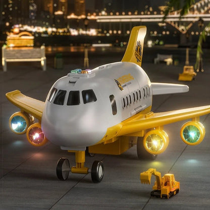 Bright Skies - Colorful Interactive Airplane Toy with Blinking Lights for Kids 0