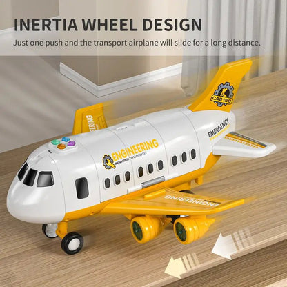 Bright Skies - Colorful Interactive Airplane Toy with Blinking Lights for Kids 1