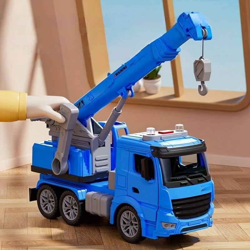 BuildPlay Crane Truck Toy – Construction Vehicle with Light, Sound & Movable Crane Arm (from 3 years) 1