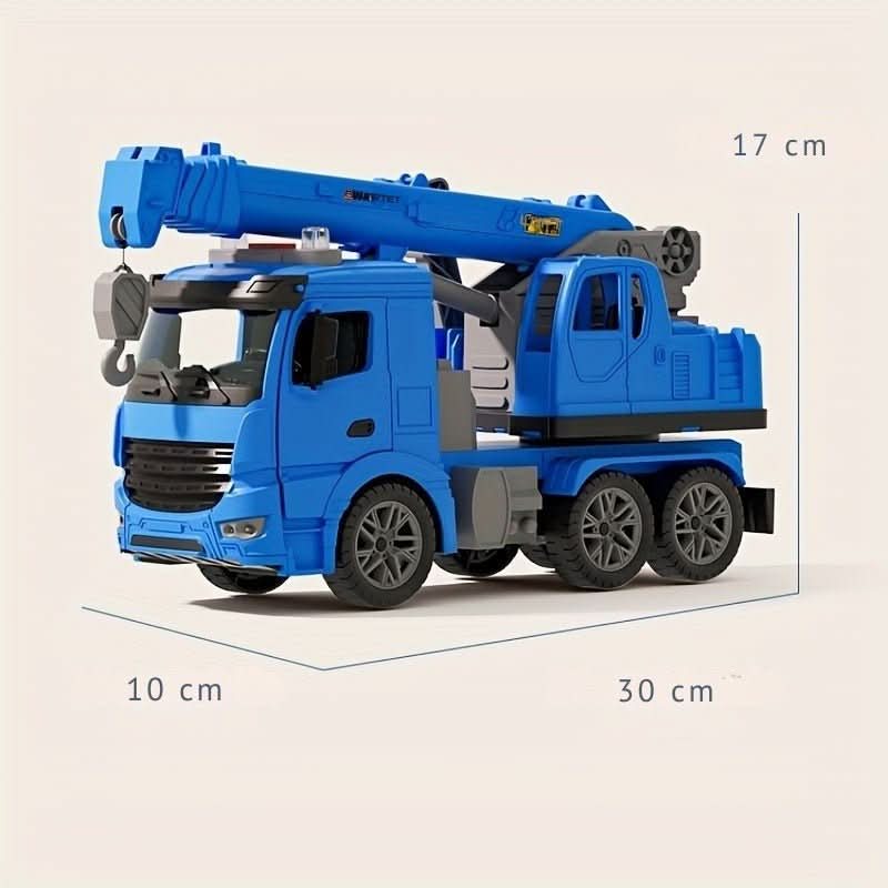BuildPlay Crane Truck Toy – Construction Vehicle with Light, Sound & Movable Crane Arm (from 3 years) 2