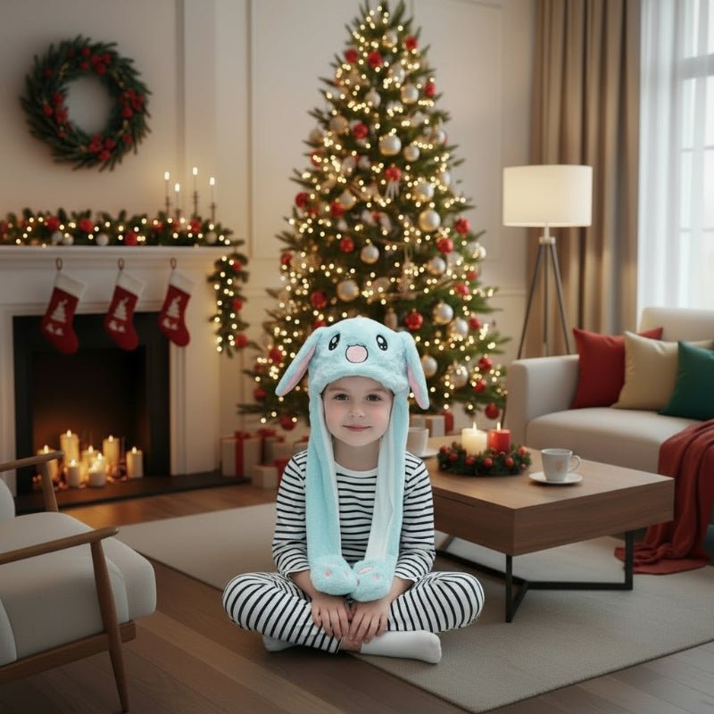 BunnyBounce - Interactive Hat with Movable Ears for Fun Occasions 0