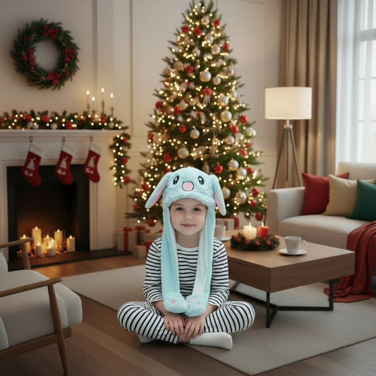 BunnyBounce - Interactive Hat with Movable Ears for Fun Occasions 0