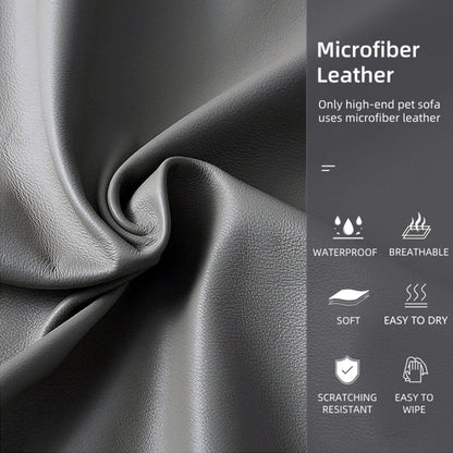 CALMDEN – Orthopedic dog sofa made of microfiber leather with a waterproof bolster design 5