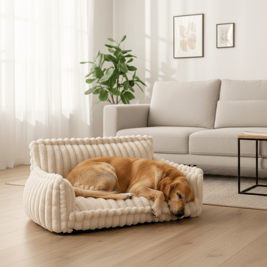 CANILUX – Orthopedic Dog Bed with Raised Headrest & Soft Cushion 1