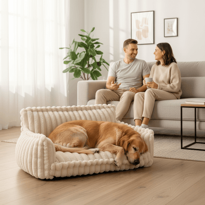 CANILUX – Orthopedic Dog Bed with Raised Headrest & Soft Cushion 3