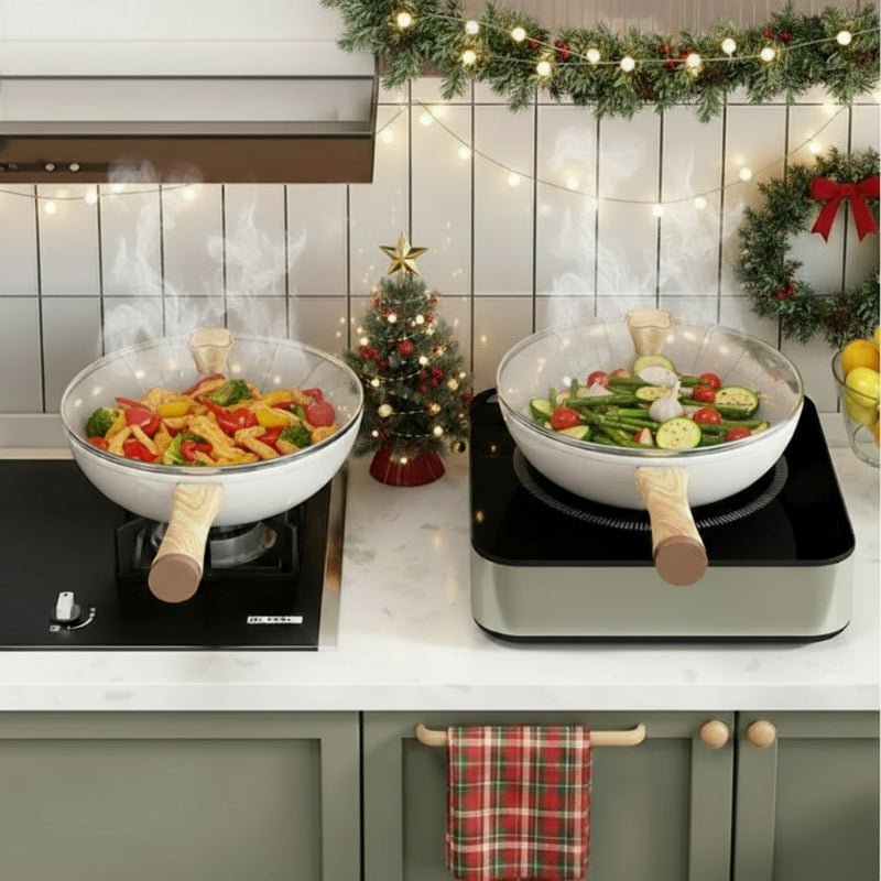 CERAMIQON – 30 cm ceramic non-stick frying pan with deep shape for gas & induction hobs 0