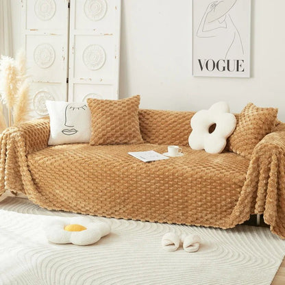 CHENILLO – Plush Chenille Sofa Throw with Anti-Scratch Protection 3