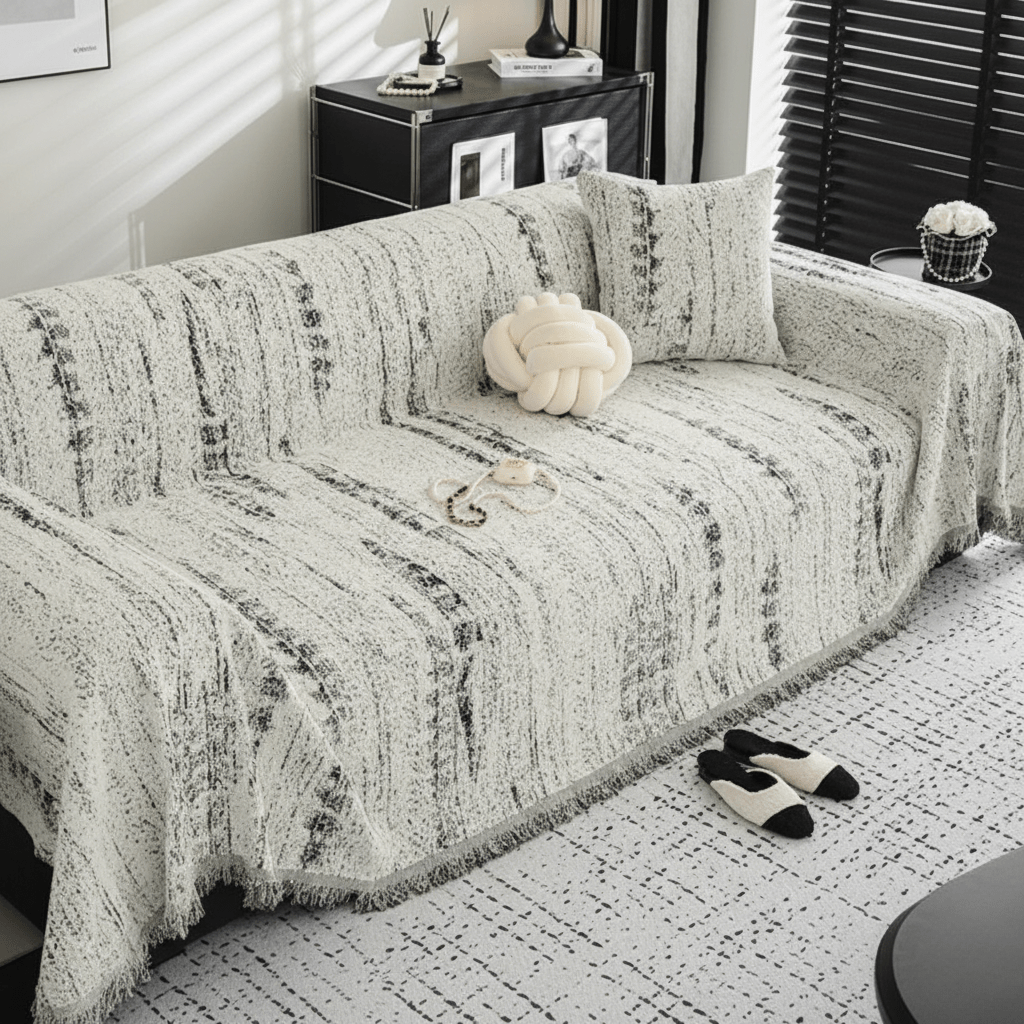 CHENILUX – Elegant Chenille Sofa Cover for Protection & Style 0