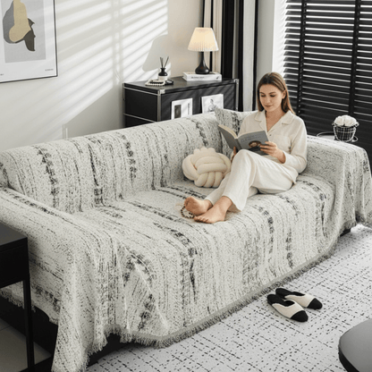 CHENILUX – Elegant Chenille Sofa Cover for Protection & Style 2