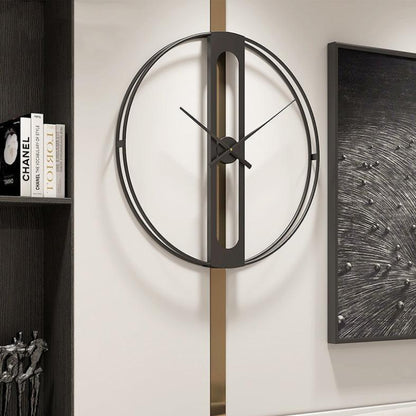 CHRONOLUX – 50cm Gold & Black Metal Wall Clock for Modern Decor 2
