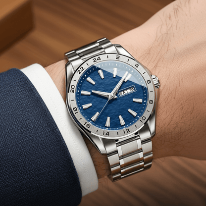 CHRONOSTEEL – Premium men's sports watch with luminous display 0