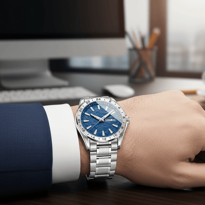 CHRONOSTEEL – Premium men's sports watch with luminous display 3