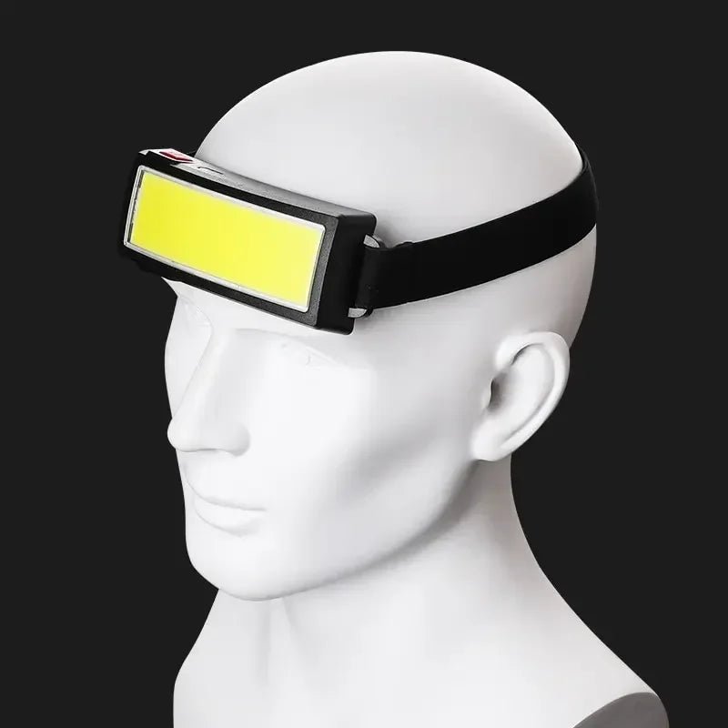 COB LED Headlamp - USB Rechargeable, 3 Modes, 40 LED Floodlight for Outdoor Use 5