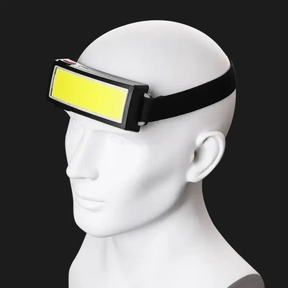 COB LED Headlamp - USB Rechargeable, 3 Modes, 40 LED Floodlight for Outdoor Use 5