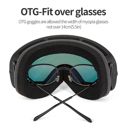 COPOZZ Ski Goggles - UV400 Anti-Fog Double Layered Snowboard Glasses with Wide-View Lens 1