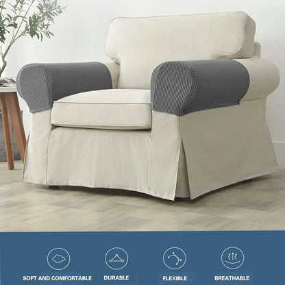 COVERIO – 2-piece waterproof armrest covers with jacquard design 3