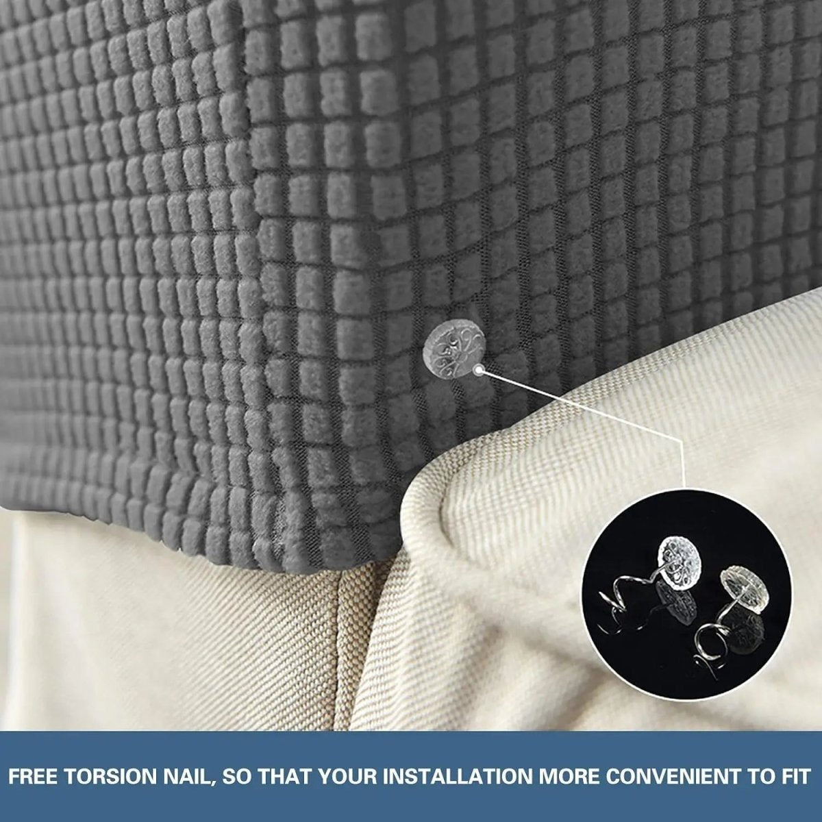 COVERIO – 2-piece waterproof armrest covers with jacquard design 5