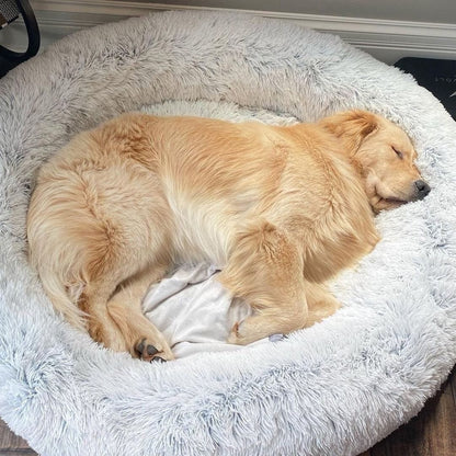 COZYPET – Calming Dog Bed with Plush Faux Fur & Removable Cover 4