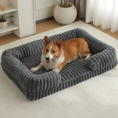 Calming Orthopedic Dog Bed - High-Density Memory Foam with Removable Cover 0