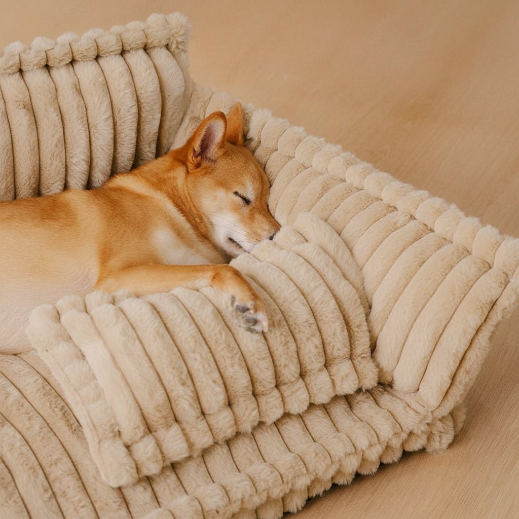 CaniSofa Orthopedic Dog Bed with Integrated Headrest for Ultimate Comfort 3