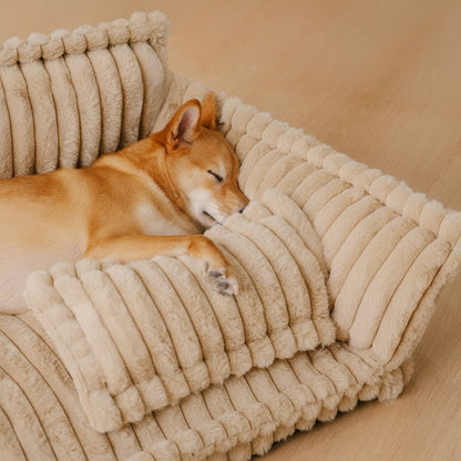 CaniSofa Orthopedic Dog Bed with Integrated Headrest for Ultimate Comfort 3