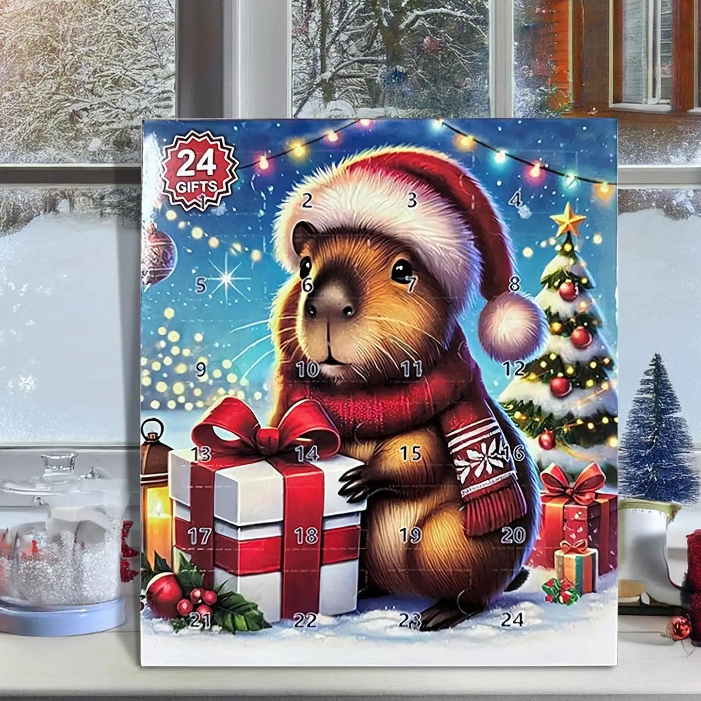Capybara Countdown Calendar 2025 - Adorable Christmas Advent Toy for Kids 3