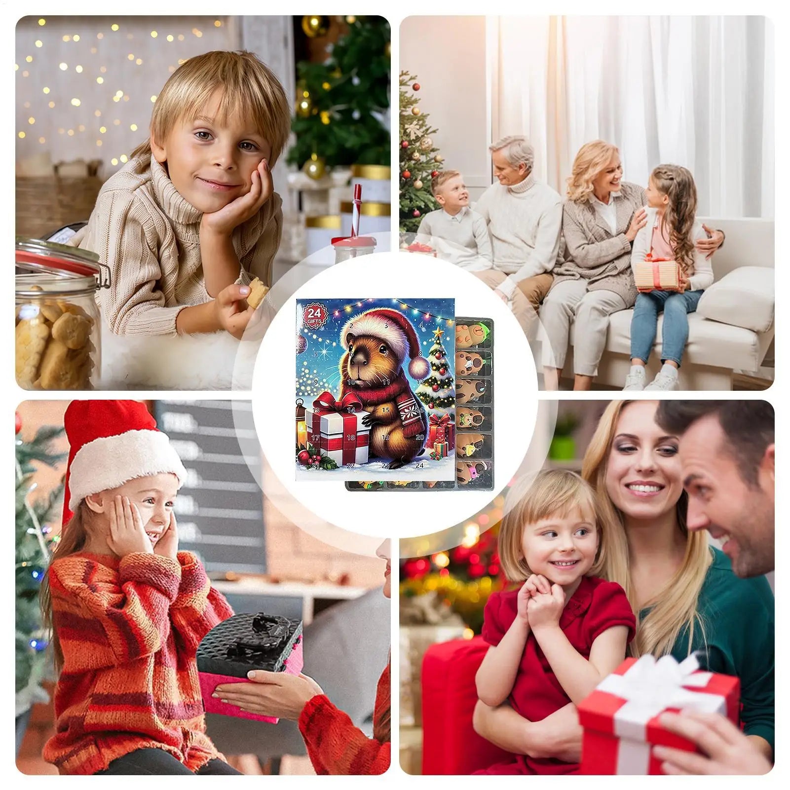 Capybara Countdown Calendar 2025 - Adorable Christmas Advent Toy for Kids 4