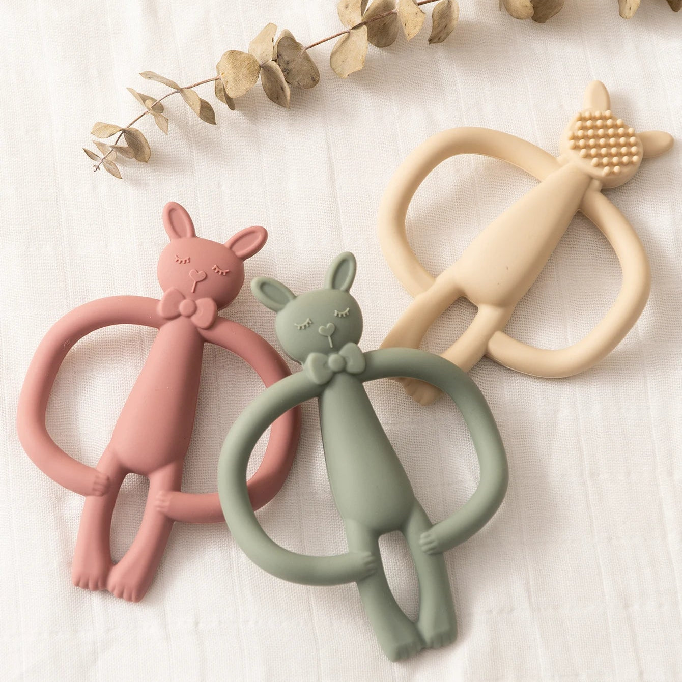 Cartoon Rabbit Silicone Teether Toy for Infants - Safe, Lightweight & Engaging Design 2