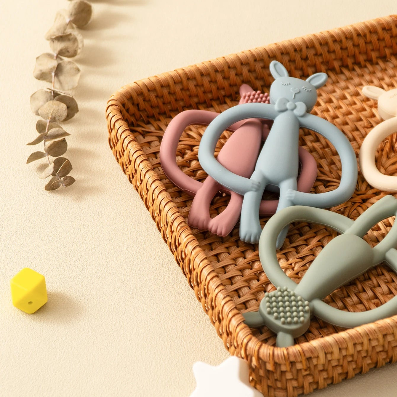 Cartoon Rabbit Silicone Teether Toy for Infants - Safe, Lightweight & Engaging Design 4