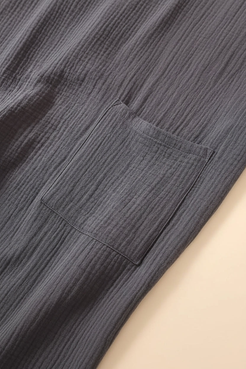 CasaWeave Cotton Kimono | 100% Cotton Unisex Bathrobe | Breathable & Lightweight | Elegant Home Spa Loungewear 6