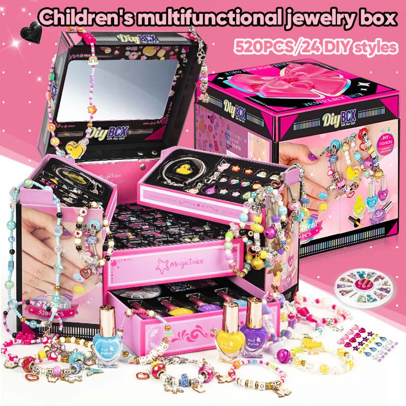 Charmella – Creative Bracelet Making Kit for Girls with Sparkling Beads