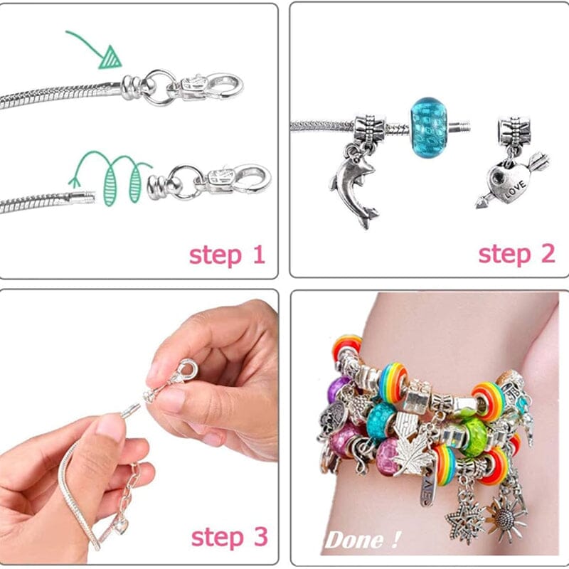 Charmella – Creative Bracelet Making Kit for Girls with Sparkling Beads
