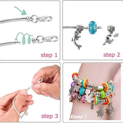 Charmella – Creative Bracelet Making Kit for Girls with Sparkling Beads