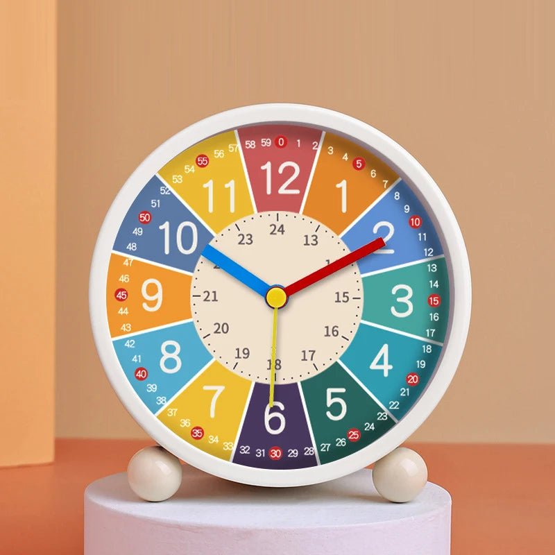 Charming Cartoon Alarm Clock for Kids - Silent Easy-to-Read Desktop Timepiece 2