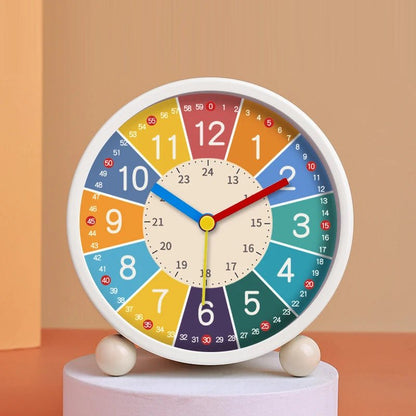 Charming Cartoon Alarm Clock for Kids - Silent Easy-to-Read Desktop Timepiece 2