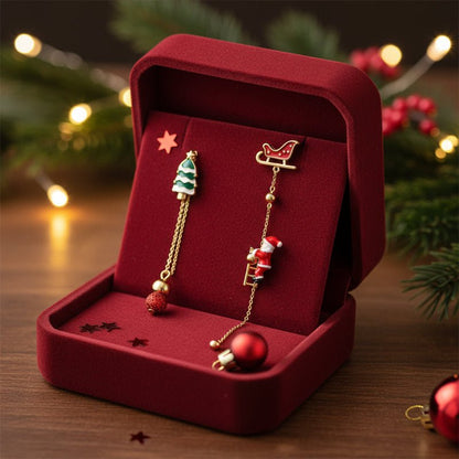 Charming Santa Tassel Earrings - Lightweight Holiday Dangle Jewelry for Festive Cheer 7