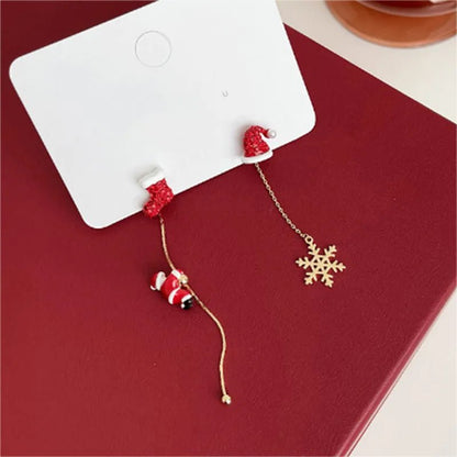 Charming Santa Tassel Earrings - Lightweight Holiday Dangle Jewelry for Festive Cheer 8