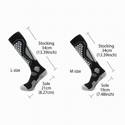 WOOLCLIMB – Insulated Wool Ski Socks for Winter Sports, Unisex Knee-High