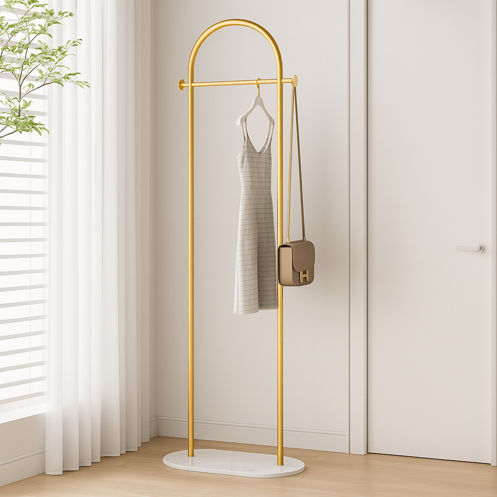 CLOSETSTAND – Elegant Floor Standing Clothes Rack Stylish Hanger for Clothes Organizer