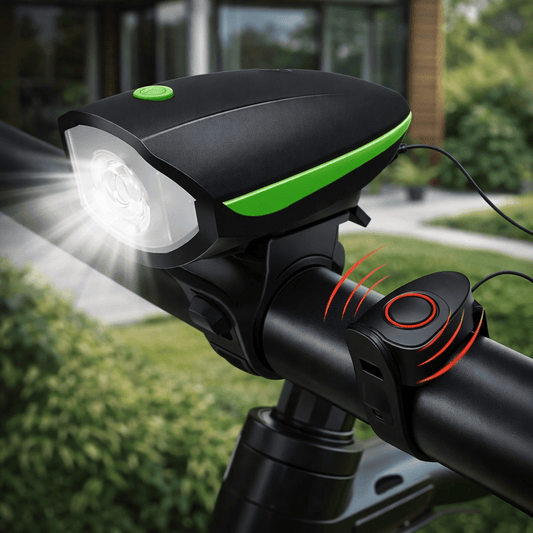 DIGIRIDE FORZA – Rechargeable 3-in-1 LED Bicycle Light & Horn for Smart Cycling Safety