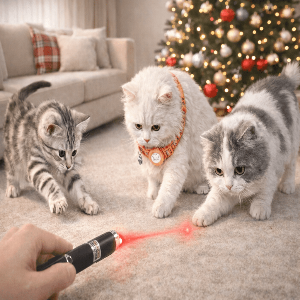 PLAYSPARK – Mini LED Laser Pointer & Flashlight 2-in-1 Pet Toy