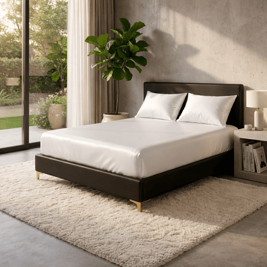 COZYCOLD BEDLY – Cooling Satin Fitted Bed Sheet for Breathable Twin Comfort