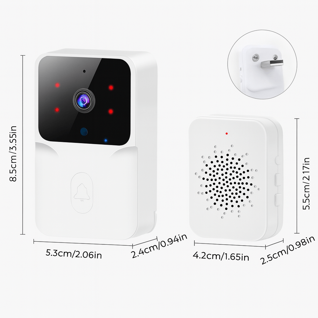 DOORCAST – Wireless Video Doorbell with HD Night Vision & Live Two-Way Audio