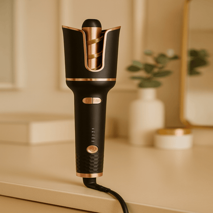 GLAMOROLL – Ceramic Automatic Hair Curler with Rotating Wand & Adjustable Heat
